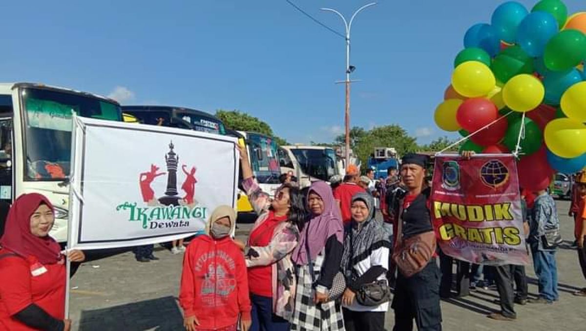 Mudik gratis yang diselenggarakan Pemkab Banyuwangi dan Ikawangi Dewata (Foto-foto: Humas Pemkab Banyuwangi)