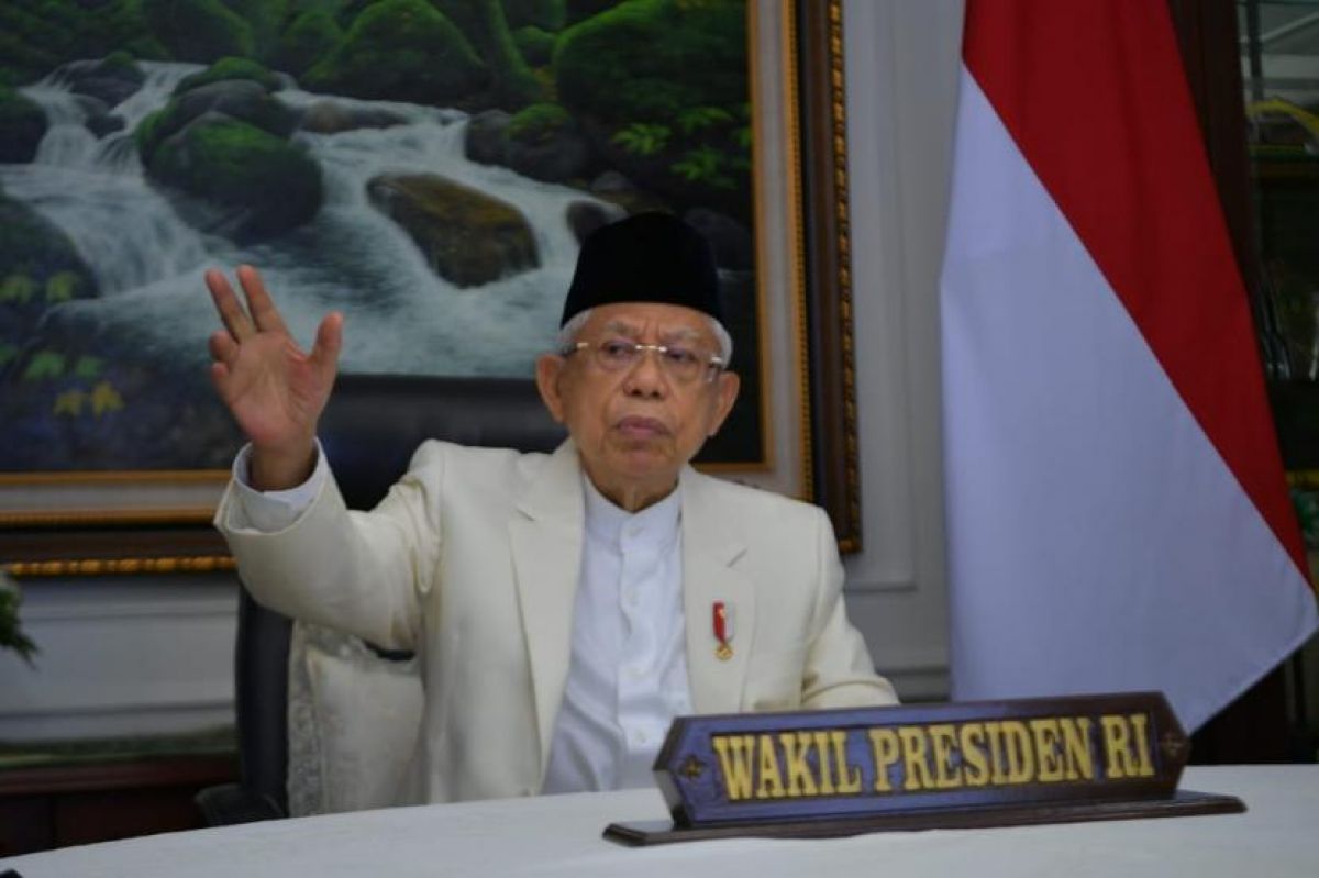 Wakil Presiden Maruf Amin, meminta para pemudik untuk tetap menjaga protokol kesehatan.(Foto: Dok. BPMI/Setwapres via Republika)
