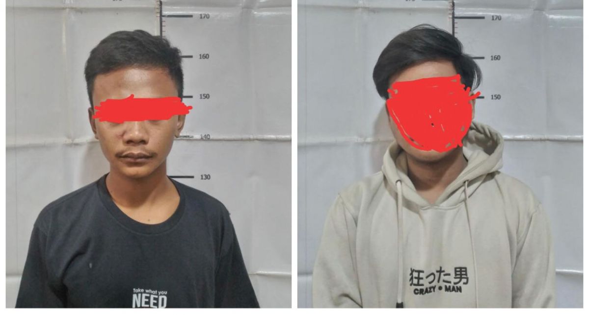 Dua remaja Surabaya diamankan Polsek Semampir setelah terbukti mencuri motor.(Foto: Polsek Semampir Surabaya)