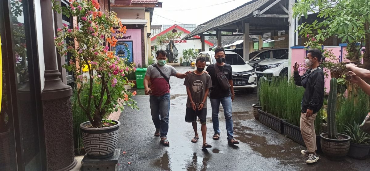 Pria Asal Pacitan curi beras hingga 9 kuintal di Ponorogo.(Mita Kusuma/jatimnow.com)