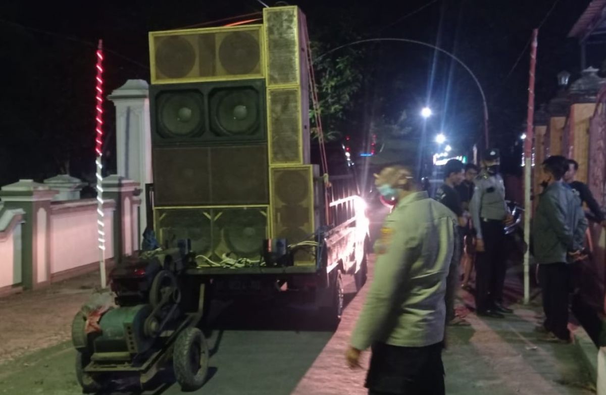 Sahur On The Road, Pikap Pengangkut Sound System di Tulungagung Diamankan