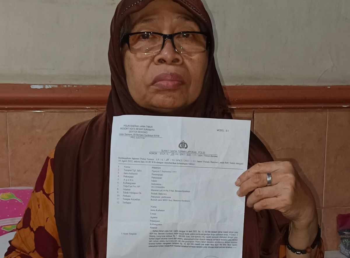 Usai Periksa Jantung di RSUD BDH, Nenek di Surabaya jadi Korban Gendam