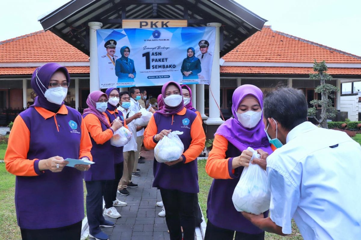 Program 1 ASN 1 Sembako.(Foto: Humas Pemkot Pasuruan)