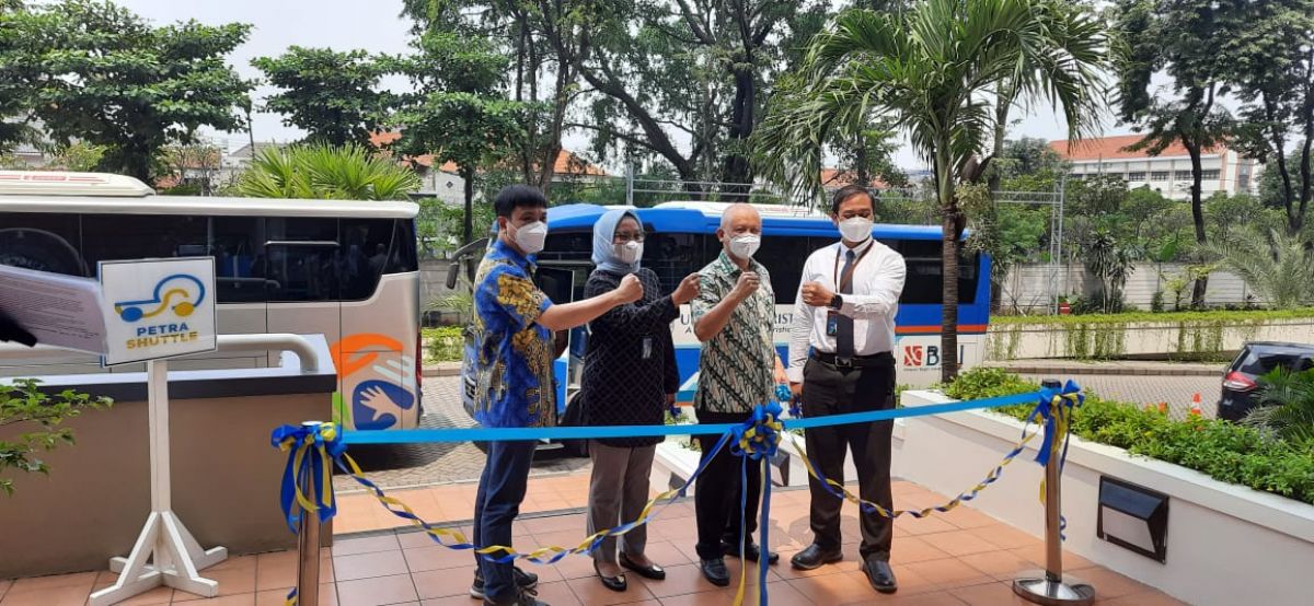 Sambut Kegiatan Belajar Mengajar Semester Genap, UK Petra Luncurkan Shuttle Bus