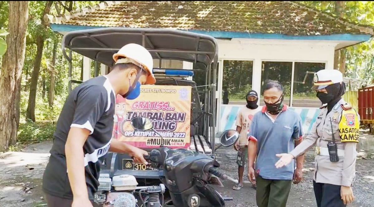 Tamban ban gratis dan mobile di Hutan Baluran. (Foto: Humas Polres Situbondo)