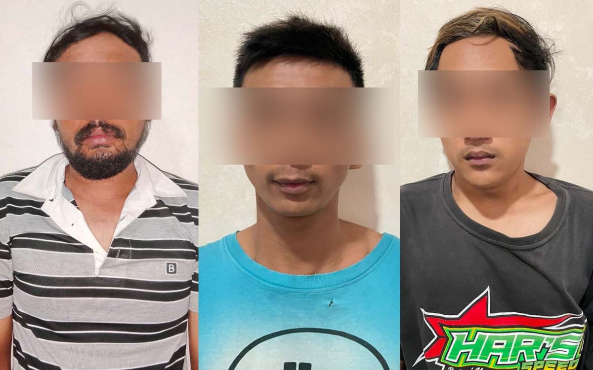 Tiga Pria Budak Sabu di Mojokerto Diringkus