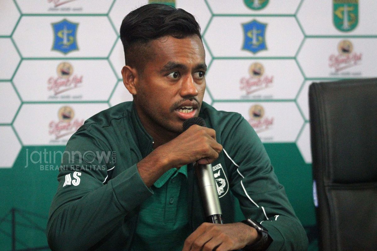 Alwi Slamat saat hadir di acara pre match press conference Surabaya 729 Game (Foto: Sahlul Fahmi/jatimnow.com)