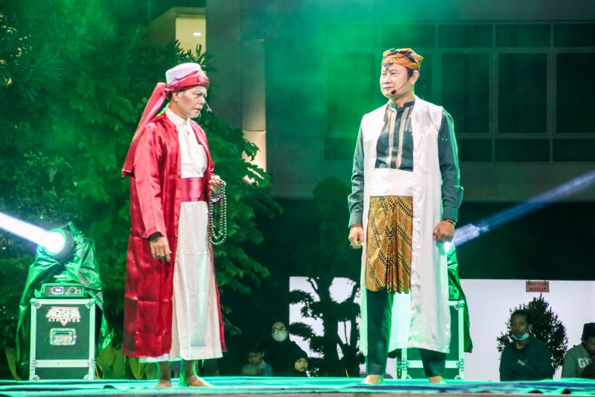 Drama kolosal 'Nggugah' (membangkitkan) Kejayaan Lamongan.(Foto: Humas Pemkab Lamongan)