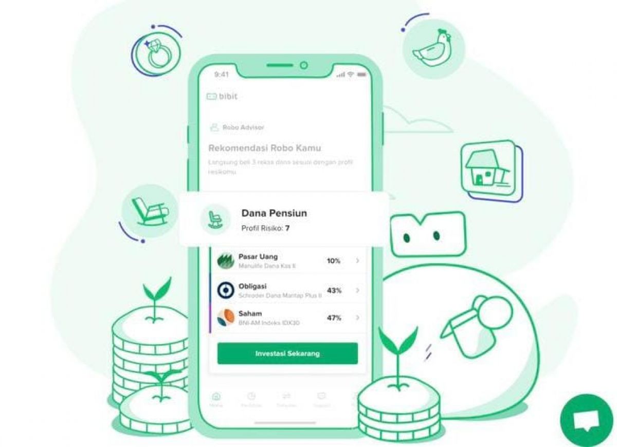 Ilustrasi investasi.