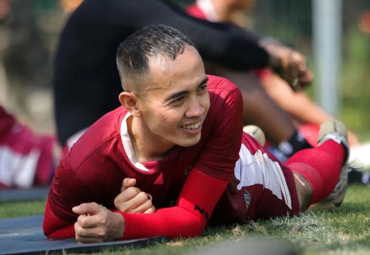 Foto: Slamet Nur Cahyo dkk saat menjalani latihan Madura United di Jakarta (Foto: Media Officer Madura United for jatimnow.com)