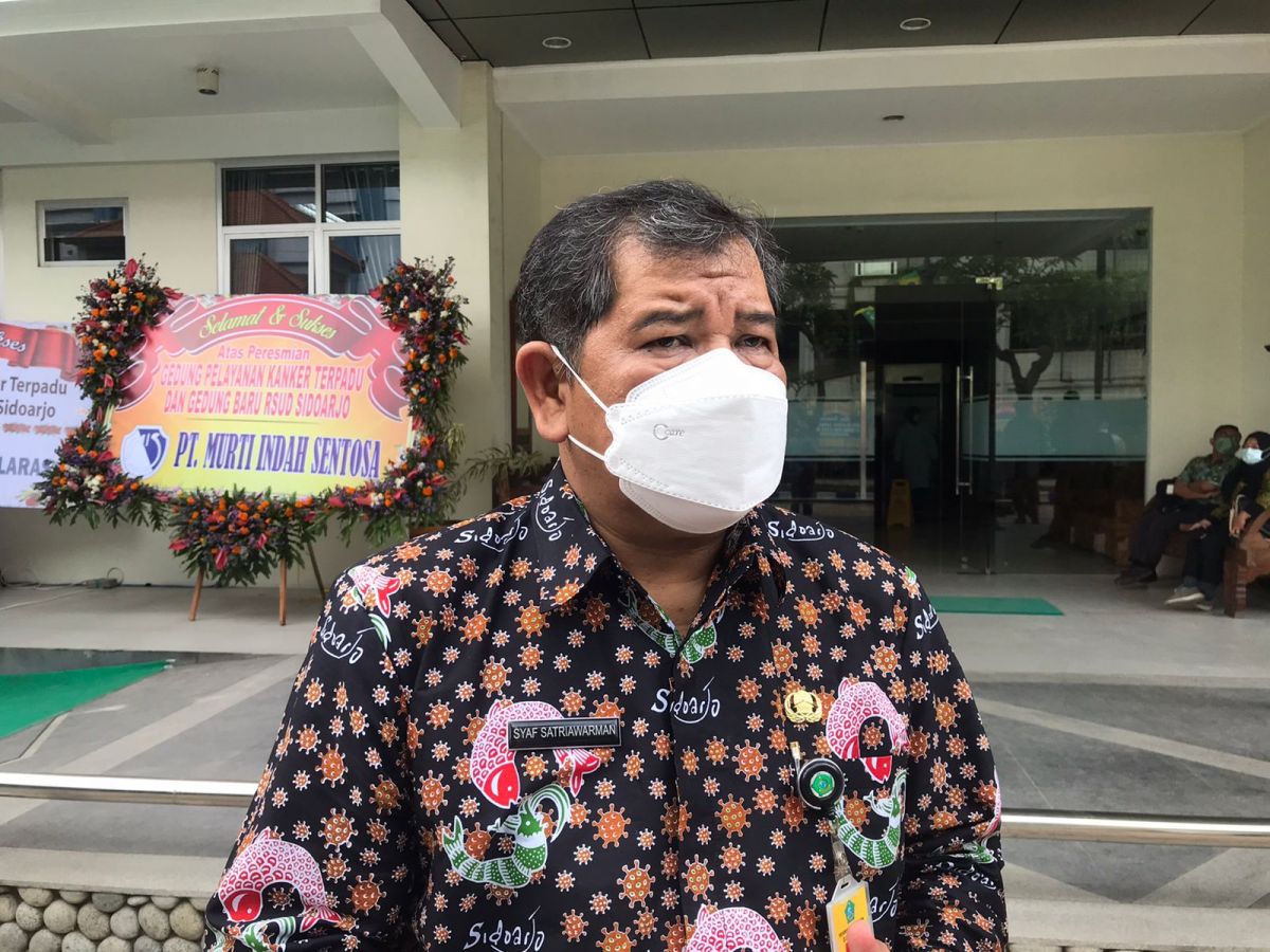 Kadinkes Sidoarjo drg. Syaf Satriawarman. (Foto: Zainul Fajar/jatimnow.com)