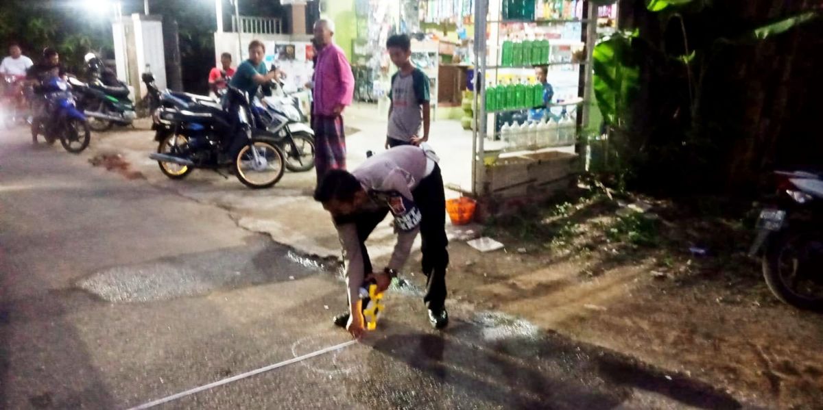 Satlantas Polres Pacitan melakukan olah TKP.(Foto: Satlantas Polres Pacitan/jatimnow.com)