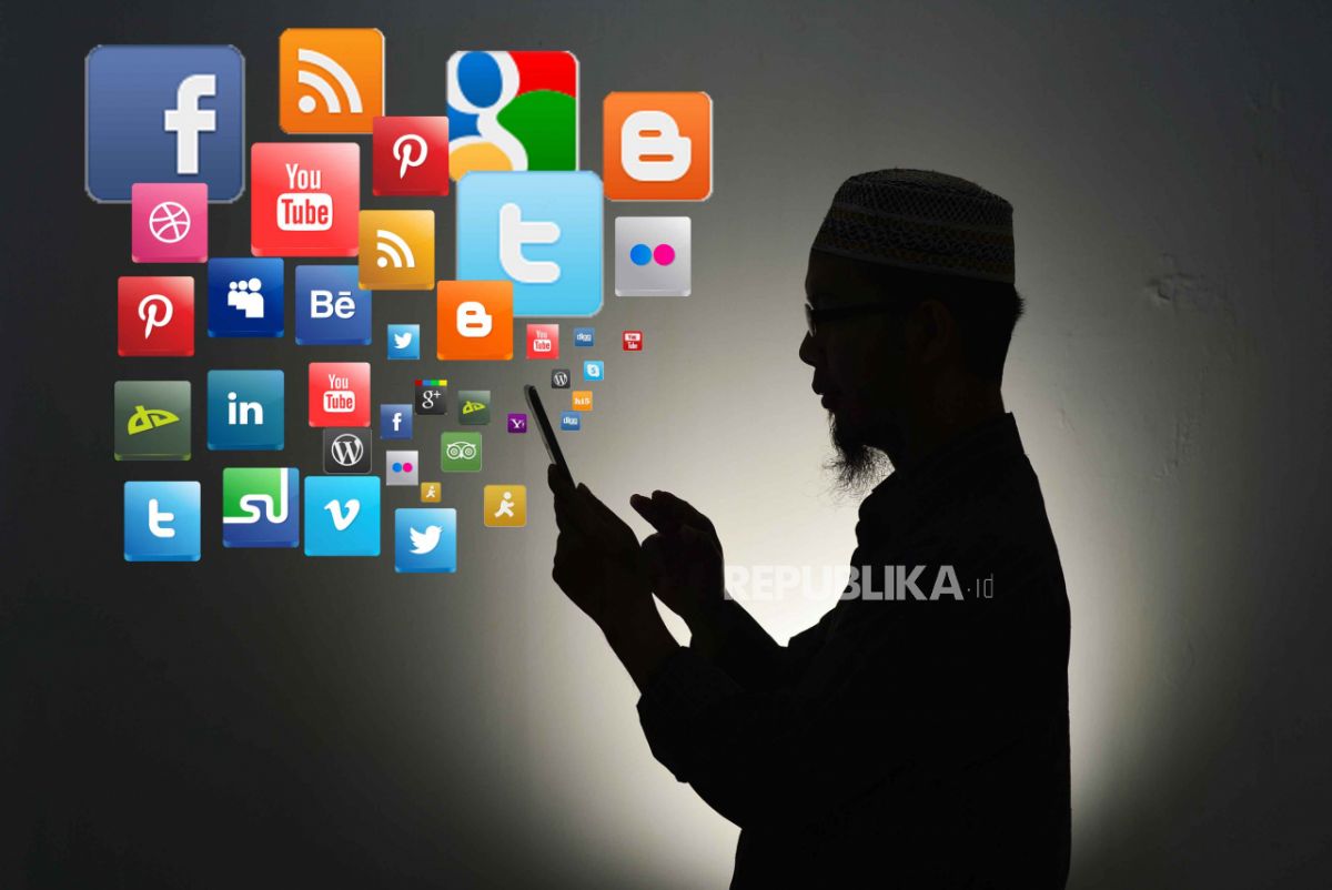 Foto ilustrasi media sosial.(Foto: Republika/Yogi Ardhi)