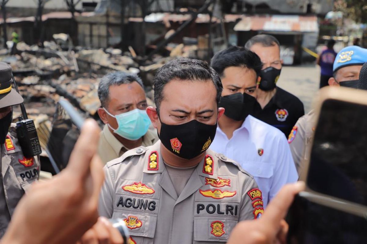 Kapolres Kediri AKBP Agung Setyo Nugroho saat memberikan keterangan pers. (Foto: Humas Polres Kediri/Jatimnow.com)