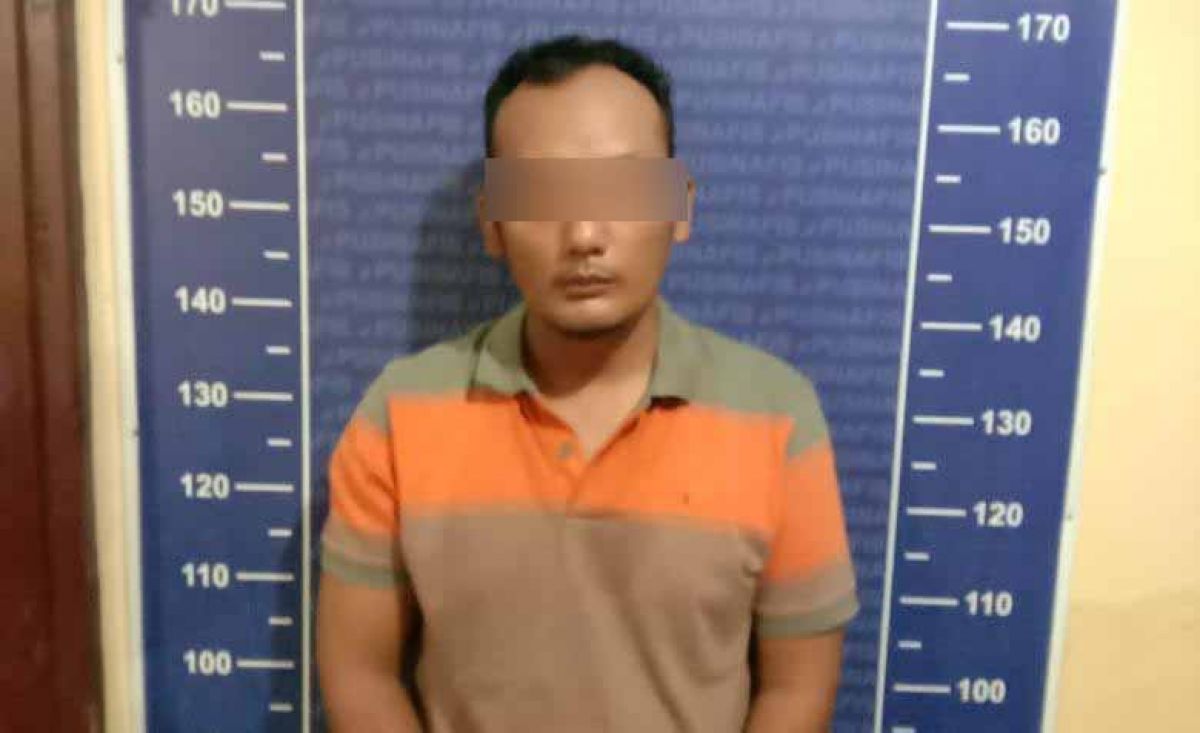 Agus Fauzi, pelaku pencurian motor roda tiga. (Foto: Humas Polres Kediri Kota for jatimnow.com)