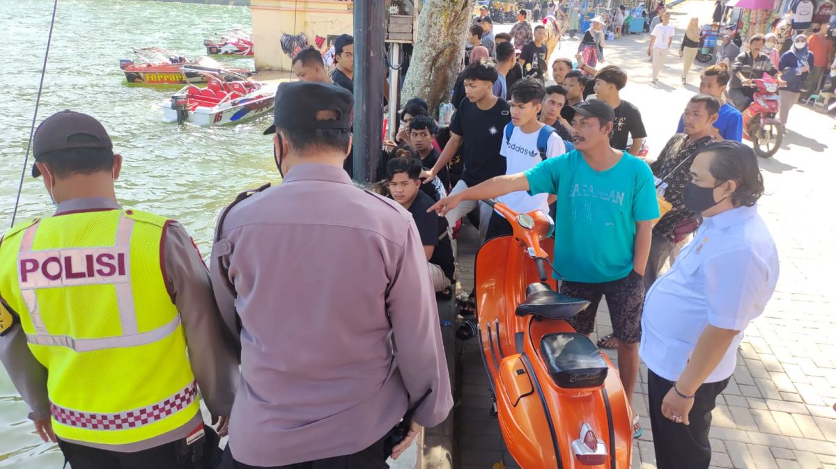 Lokasi warga Wonogiri yang menceburkan diri ke Telaga Sarangan Magetan (Foto: Humas Polres Magetan/jatimnow.com)