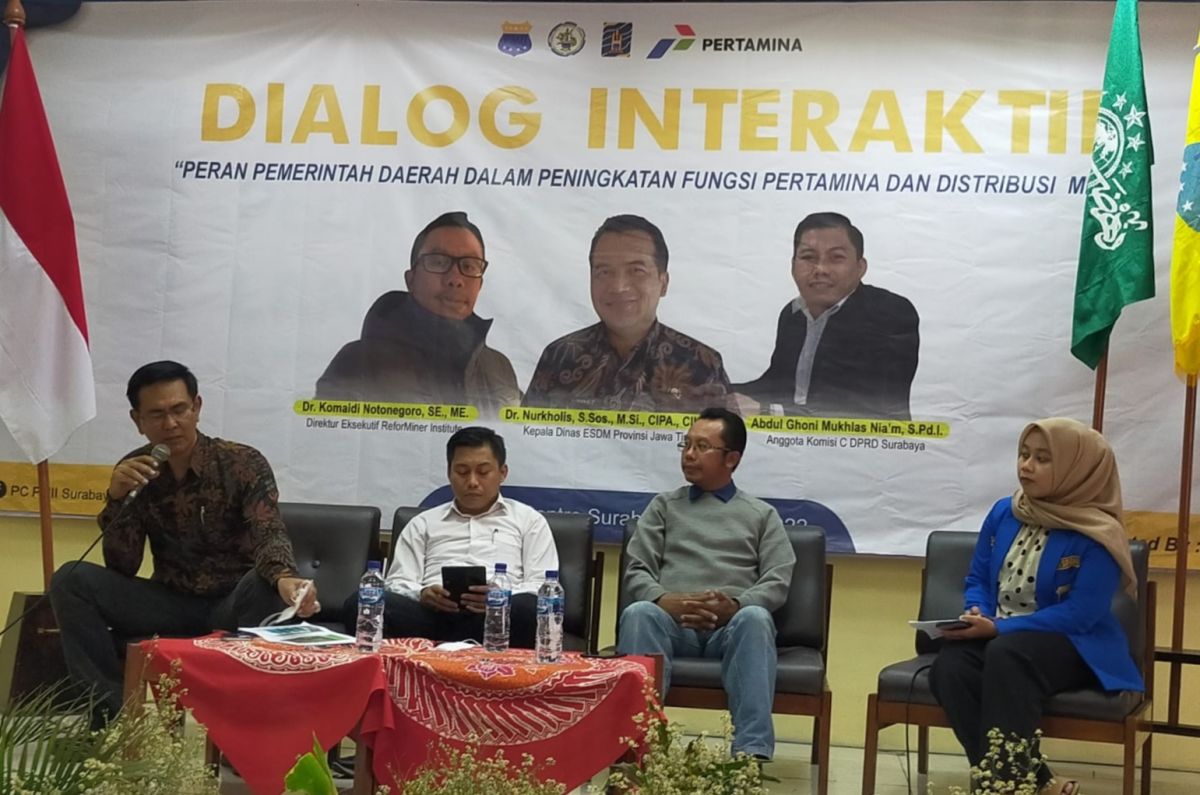 Dialog interaktif yang digelar PMII di Islamic Center, Surabaya (Foto: Sisi for jatimnow.com)