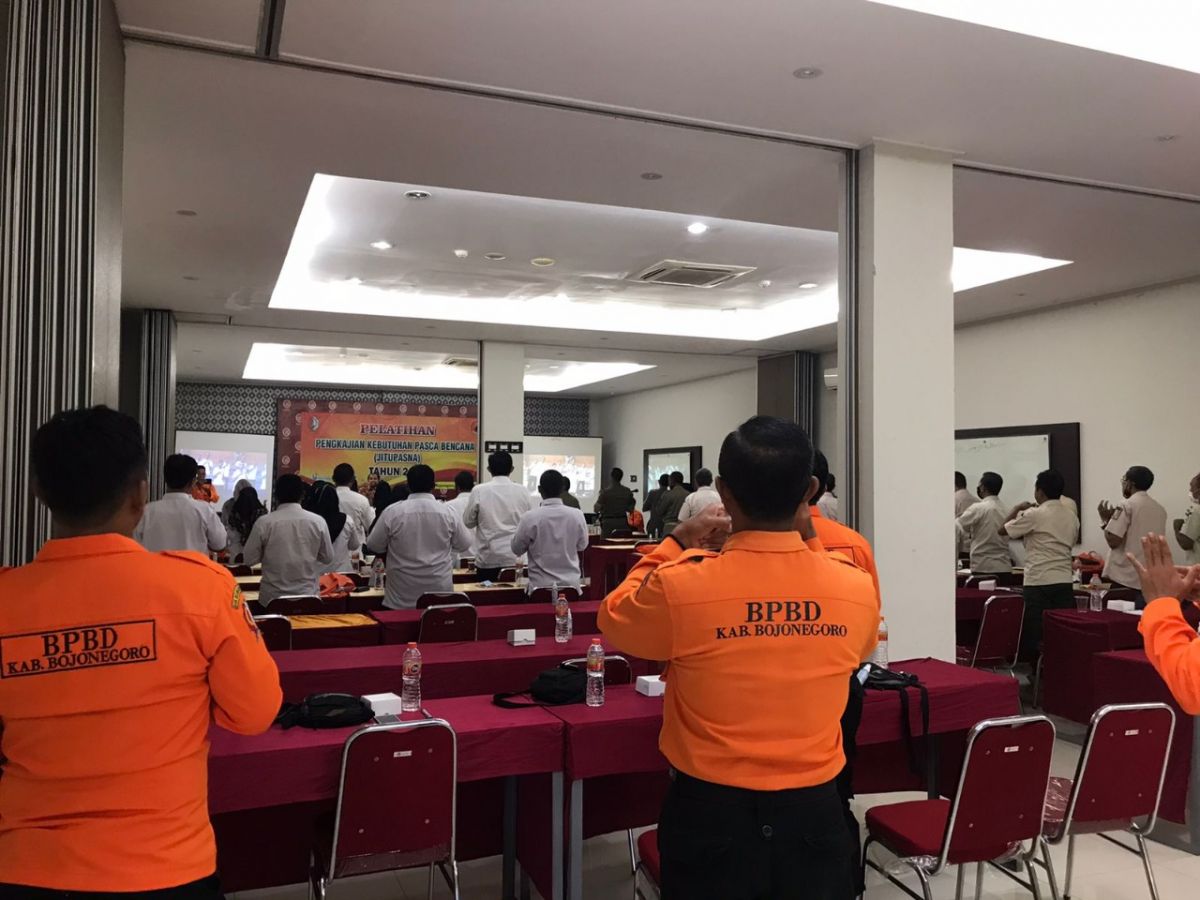 Pelatihan Jitupasna oleh BPBD Bojonegoro di Hotel Bonero.(Foto: Humas Pemkab/for jatimnow.com)