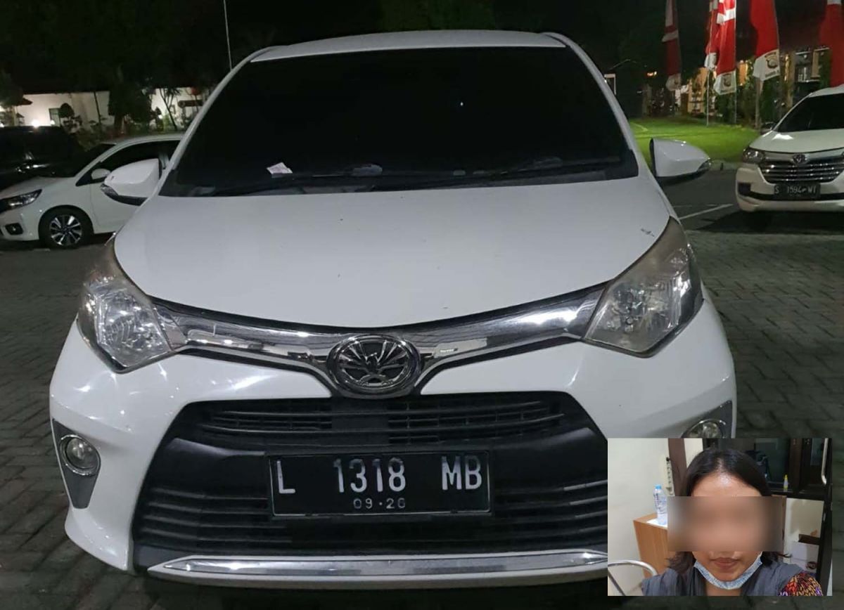 Kolase pelaku dan mobil yang dipakainya untuk membawa kabur balita diamankan Satreskrim Polres Jombang (Foto: Humas Polres Jombang)