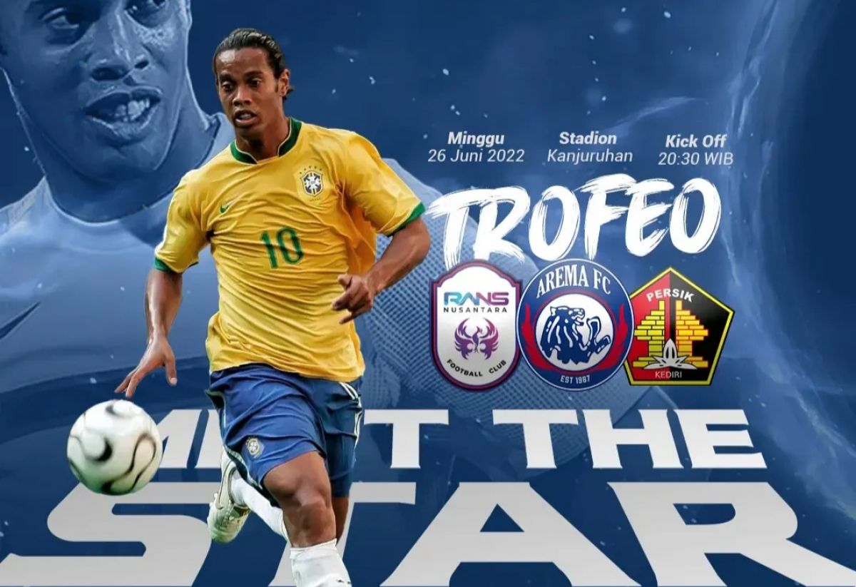 Laga trofeo di Stadion Kanjuruan, Malang.(Foto: IG Arema FC Official)