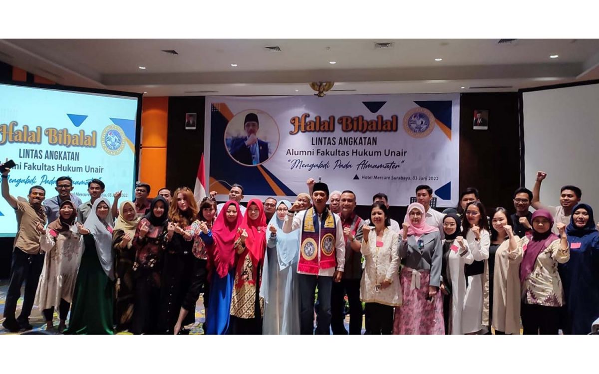 Halal Bihalal Lintas Angkatan Alumni FH Unair (Foto: Farizal Tito/ jatimnow.com)