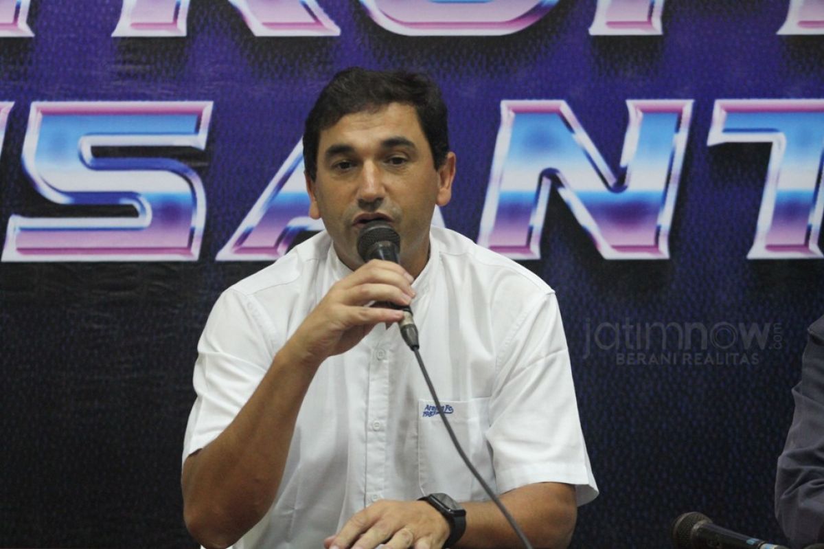 Pelatih Arema FC Eduardo Almeida.(Foto: Sahlul Fahmi/jatimnow.com)