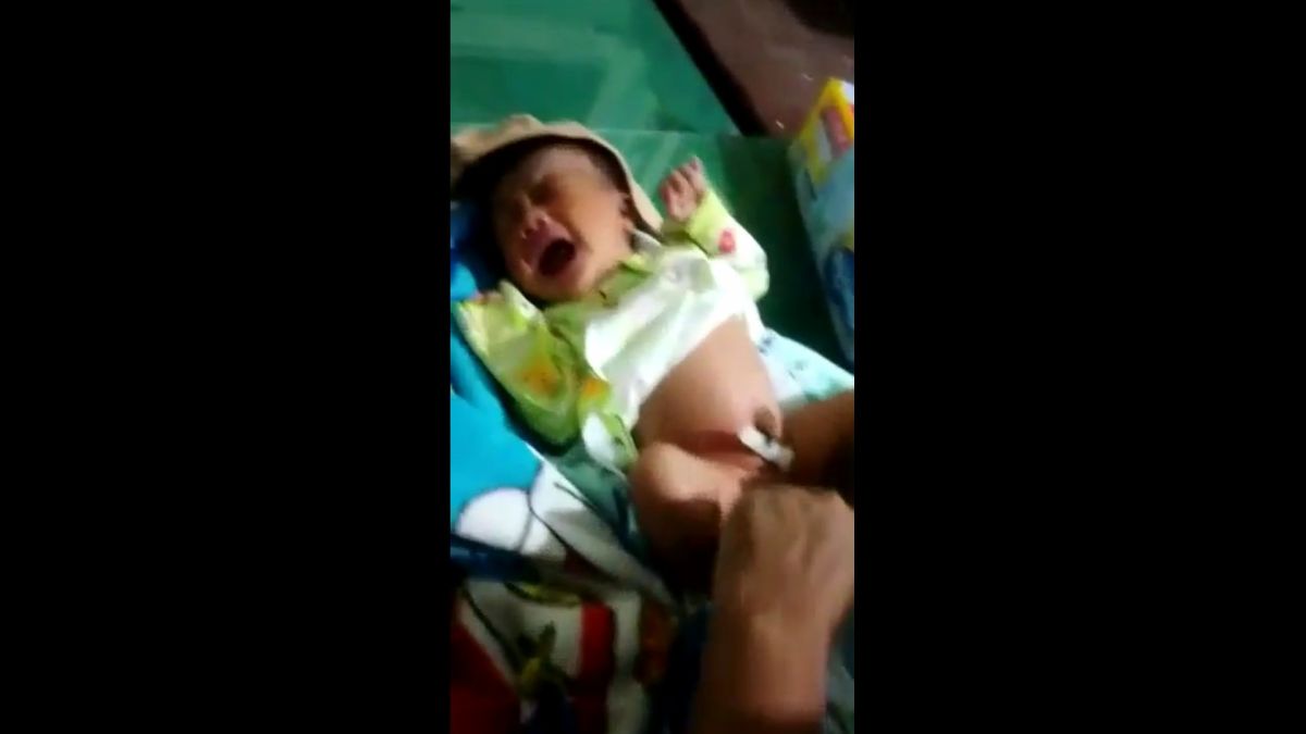 Foto bayi yang ditemukan. (Foto: Bramanta Pamungkas)