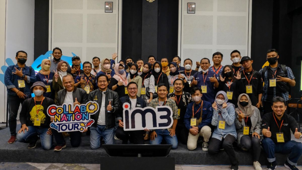 Provider jaringan telekomunikasi, IM3, menggelar Collabonation Tour untuk pertama kali secara offline di 50 kota di Indonesia.(Foto: IOH/jatimnow.com)