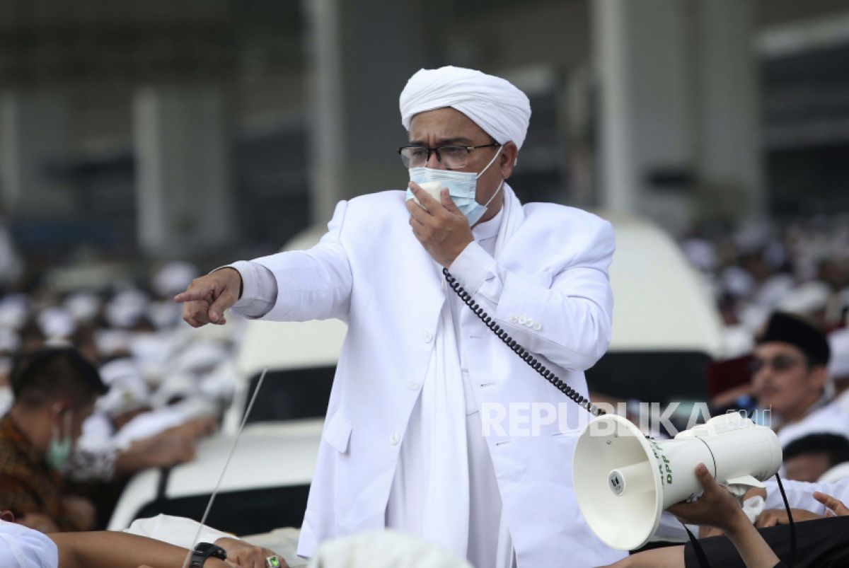 Habib Rizieq.(Foto: AP/STR via Republika)