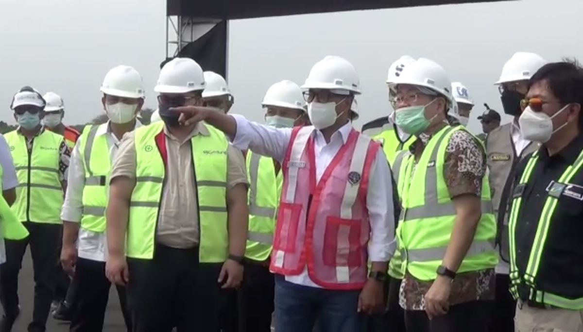 Bangganya Menhub Budi Karya Sumadi saat Tinjau Pembangunan Bandara Dhoho Kediri