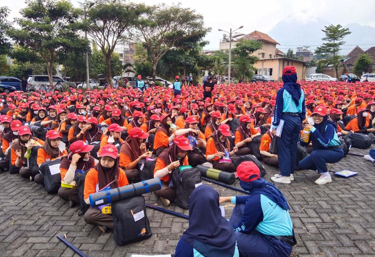 Ratusan calon siswa SMK PGRI 3 Kota Malang mendapatkan paparan dalam KCS (Foto: Galih Rakasiwi/jatimnow.com)