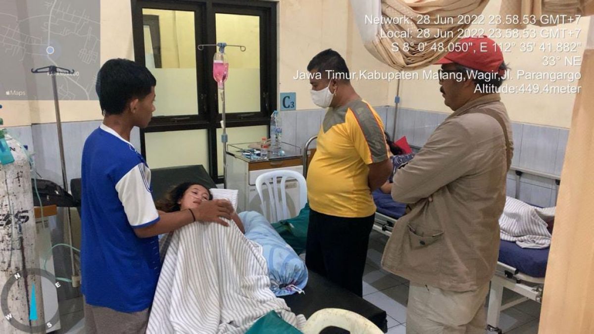 Kondisi LU saat dirawat di rumah sakit.(Foto: Humas Polres Malang)