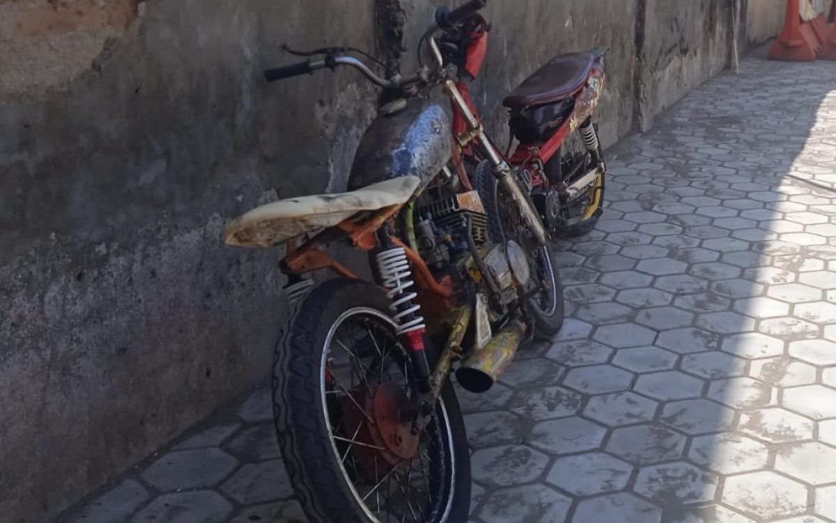 Motor yang digunakan untuk atraksi di wahana tong setan. (Foto: Polsek Ambulu)