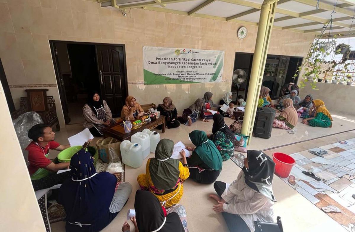 Mengintip Pelatihan Produk Fortifikasi Garam di Banyusangka, Bangkalan