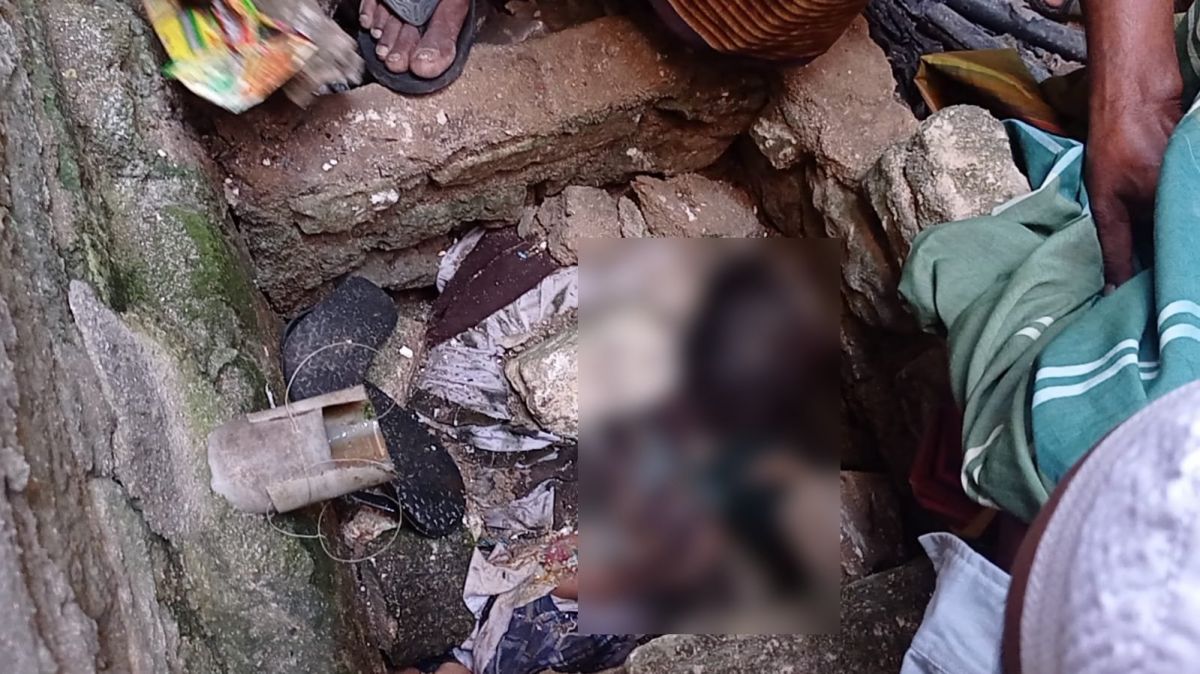 Penemuan jasad bocah 6 tahun di saluran air, Desa Mandangin, Sampang. (Foto: Fathor Rahman/jatimnow.com)