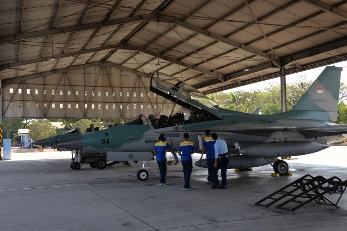 Pesawat T50i Golden Eagle Lanud Iswahjudi (Foto: Dok. jatimnow.com)