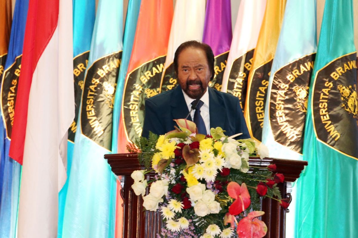 Orasi Ilmiah Doktor Honoris Causa Surya Paloh di UB Malang (Foto-foto: jatimnow.com)