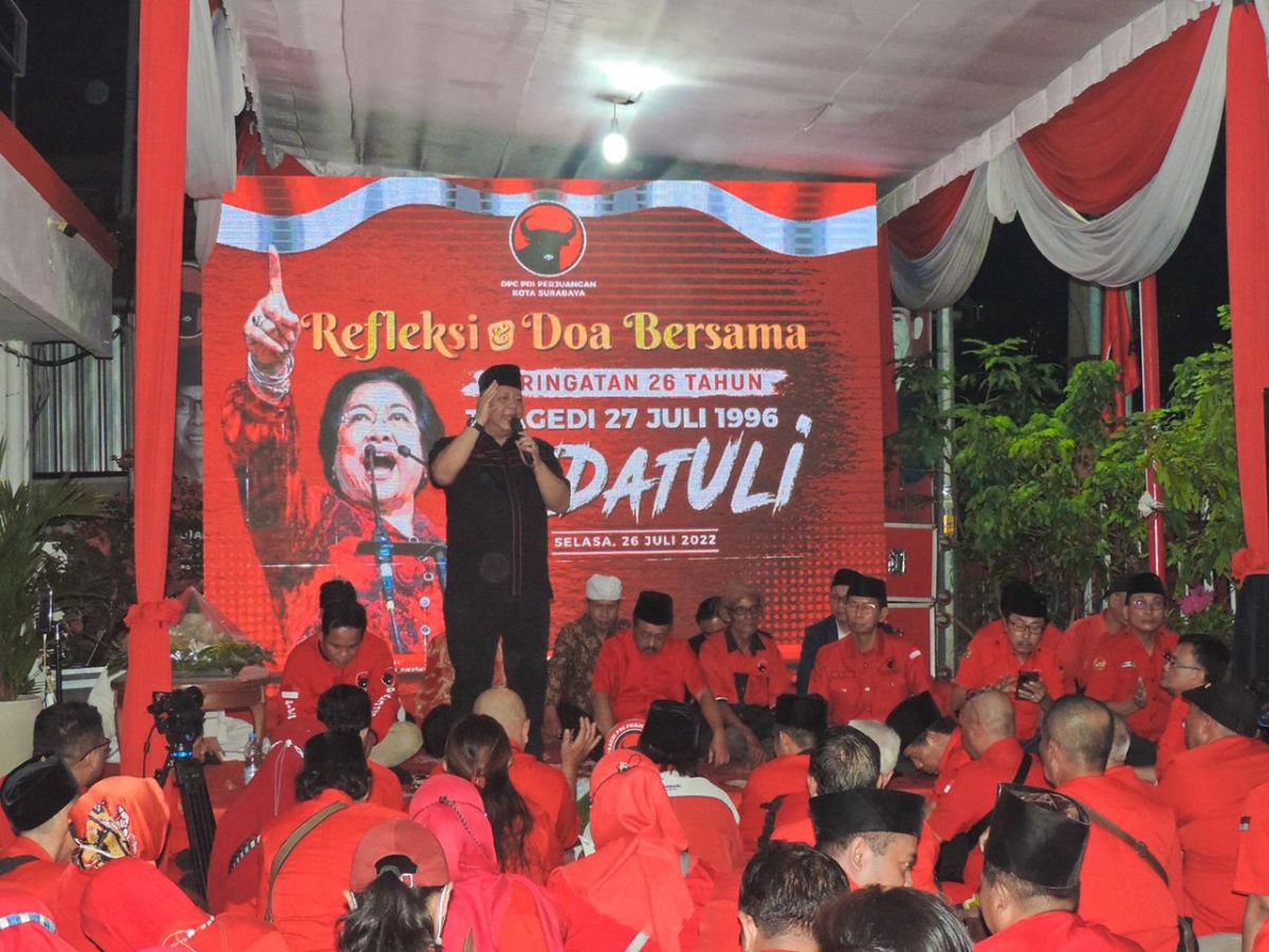 Foto-foto: Refleksi dan Doa Bersama Peringatan 26 Tahun Kudatuli 27 Juli 1996.(Foto: Dok. PDIP Jatim)