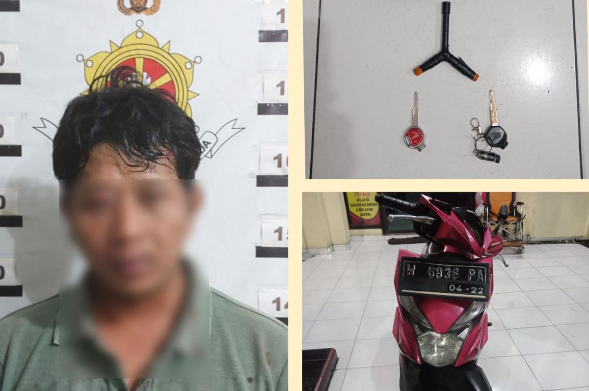 Ditinggal Temannya Kabur, Bandit Motor di Surabaya Babak Belur Dihajar Warga