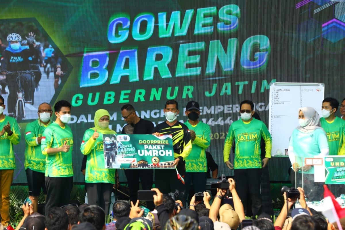 Gowes Bareng Gubernur Jawa Timur.(Foto: Humas Pemprov Jatim)