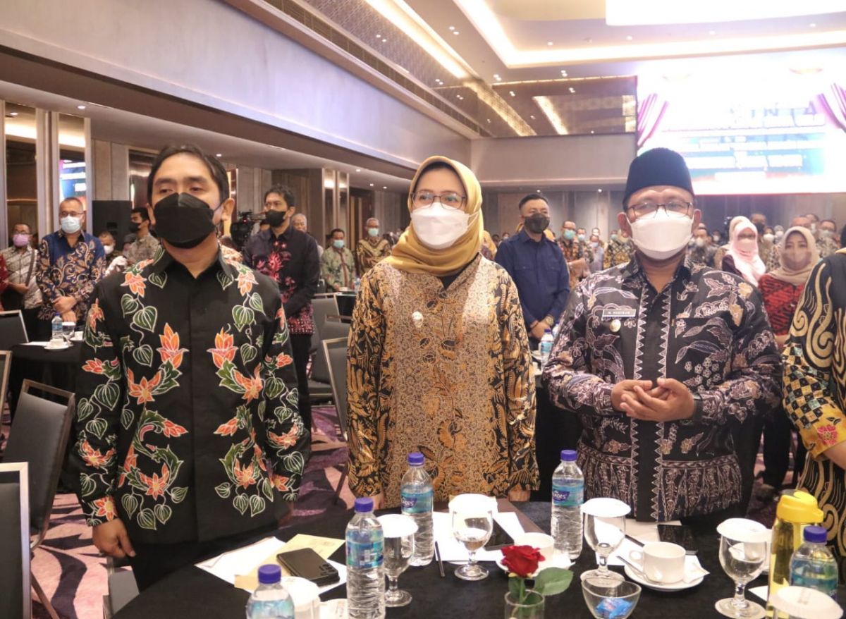 Wawali Pasuruan Adi Wibowo (Mas Adi) saat menghadiri launching Sinta Gelis oleh Pemprov Jatim di Surabaya (Foto-foto: Humas Pemkot Pasuruan)