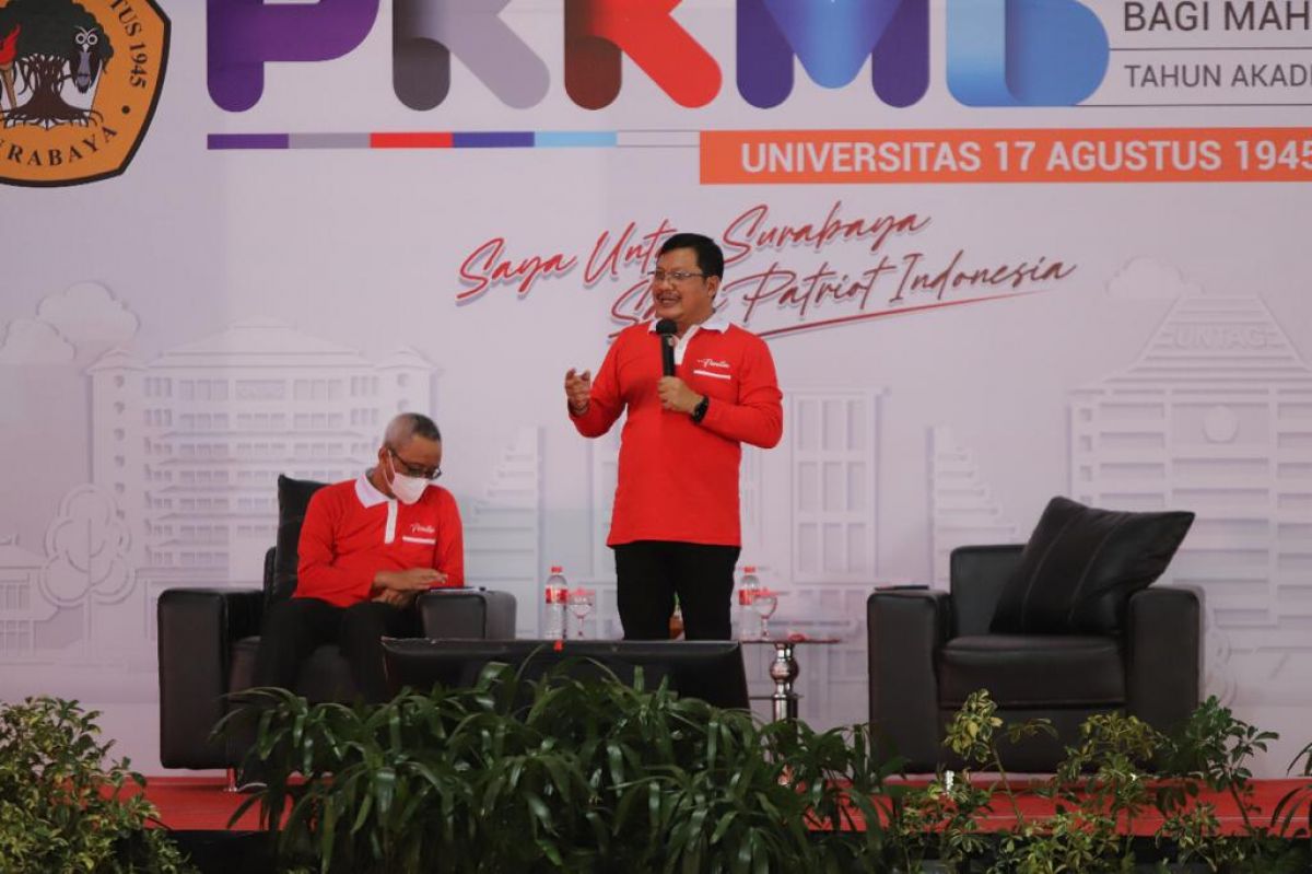 Rektor Universitas 17 Agustus 1945 (Untag) Surabaya, Prof Mulyanto Nugroho. (Foto: Farizal Tito/jatimnow.com)
