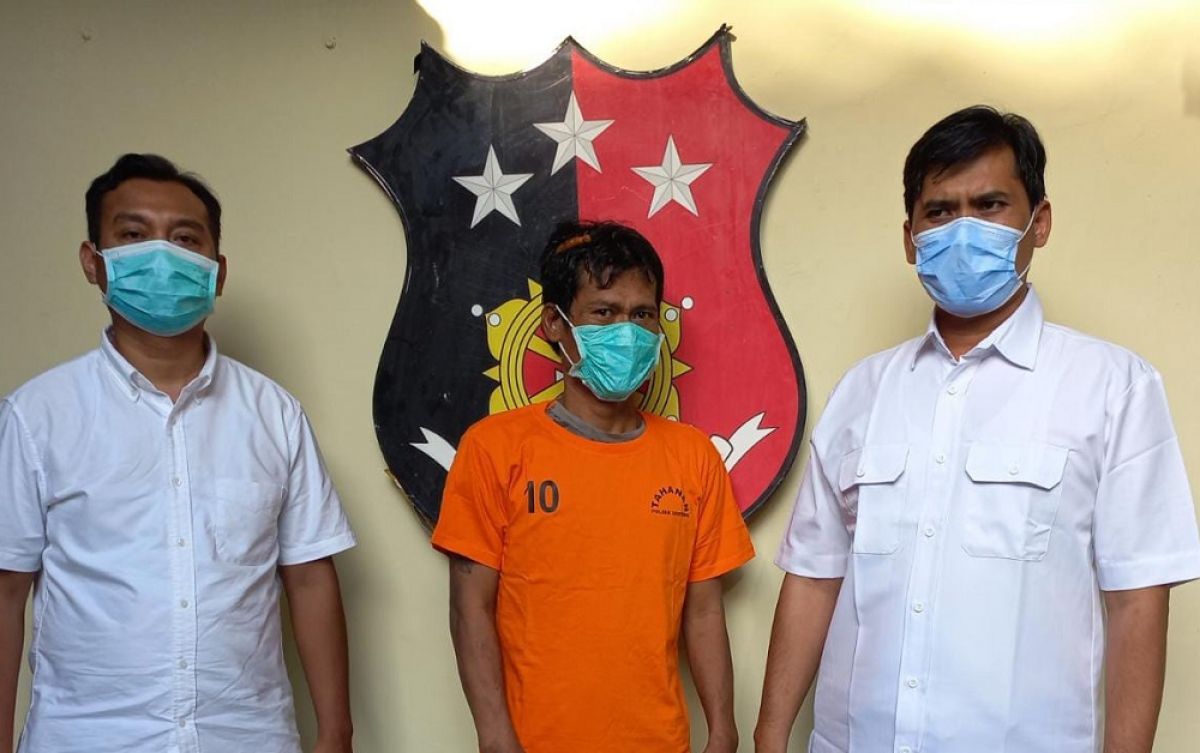 Pengamen diamankan Polsek Genteng. (Foto: Polsek Genteng for jatimnow.com)