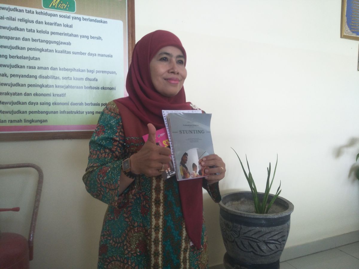 Ketua Forum Paud Jatim, Dwi Astuti usai FGD pendamping stunting di Bojonegoro (Foto: Misbahul Munir/jatimnow.com)