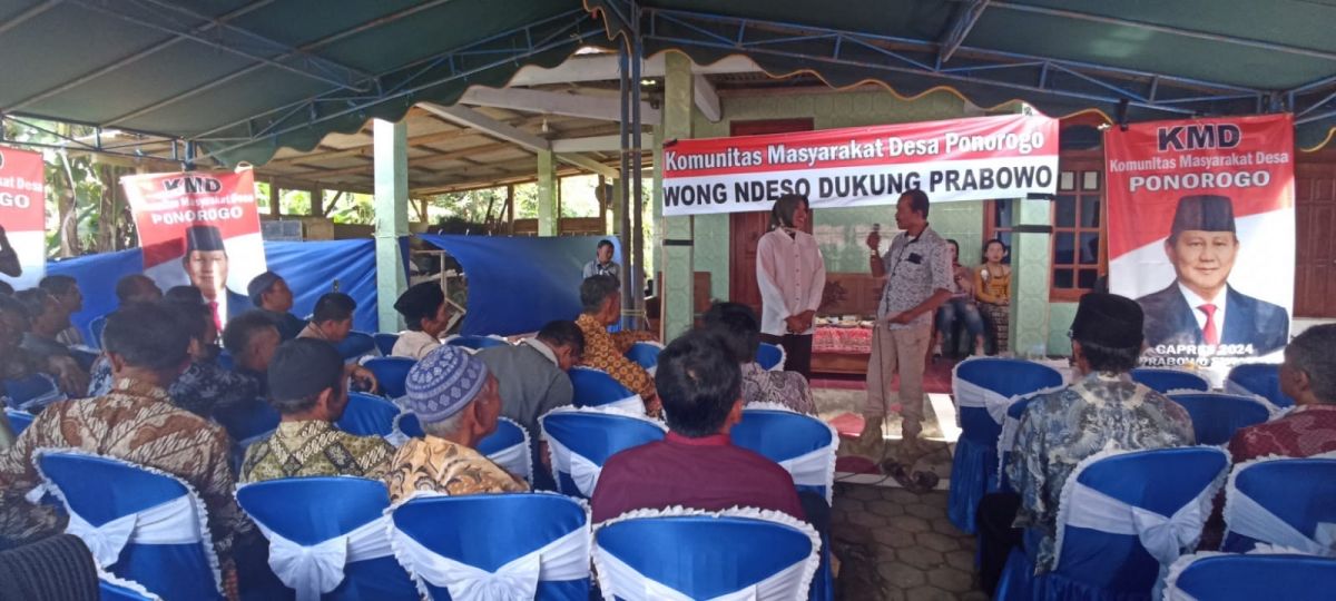 Komunitas Masyarakat Desa dukung Prabowo maju Pilpres 2024.(Foto: Mita Kusuma)