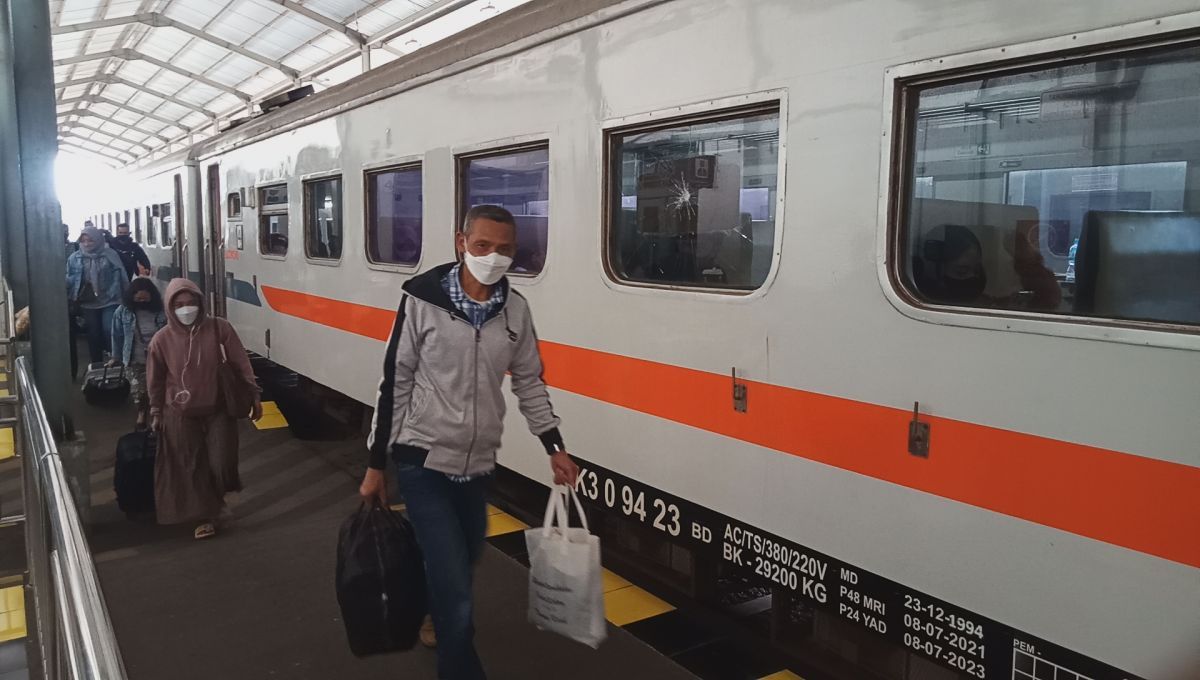 Situasi di Stasiun Kediri. (Foto: Yanuar Dedy/jatimnow.com)
