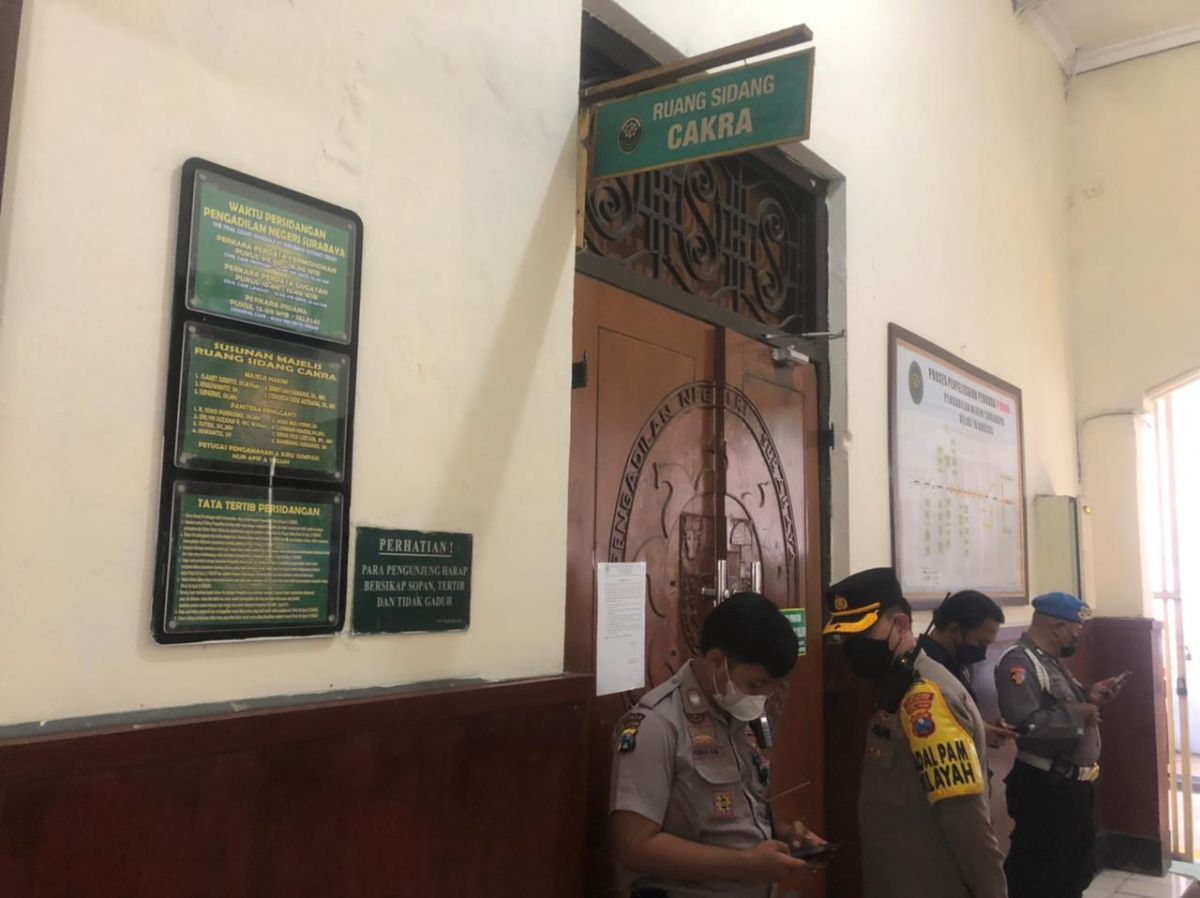 Ratusan Polisi Amankan Sidang Mas Bechi di PN Surabaya