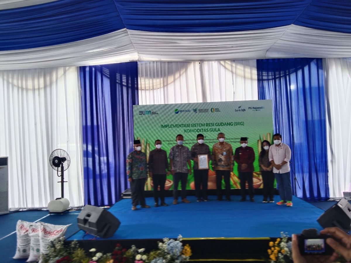 Launching Implementasi Sistem Resi Gudang (SRG) Komoditas Gula di Pabrik Gula Krebet Bululawang, Kabupaten Malang.(Foto: Rizal Adhi Pratama)