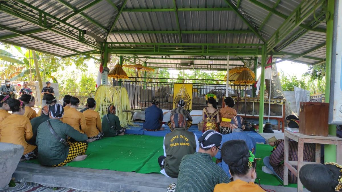 Kegiatan budaya di situs Calon Arang di Kecamatan Gurah, Kabupaten Kediri.(Foto: Yanuar Dedy/jatimnow.com)