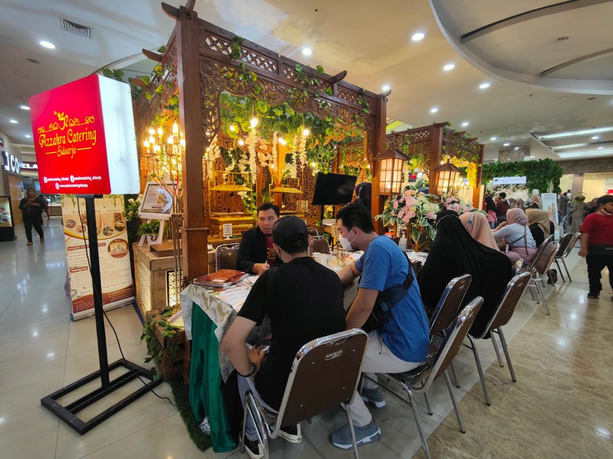 Suasana pameran catering dan weeding.(Foto: Dok. Azzahra Catering)
